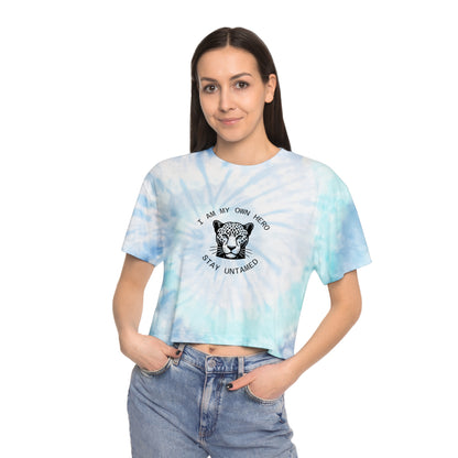I Am My Own Hero — Women's Tie-Dye Crop Tee | USA