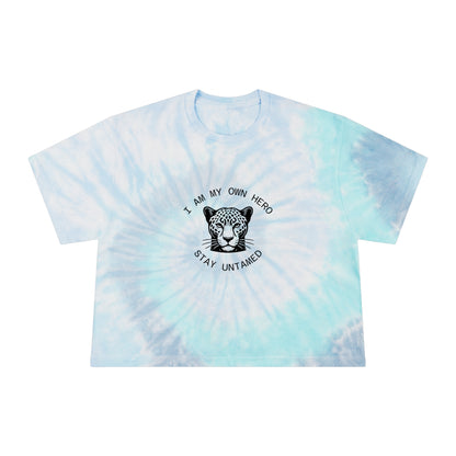 I Am My Own Hero — Women's Tie-Dye Crop Tee | USA